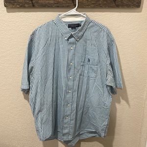 U.S. PoloASSN XXL Blue and Grey Collard Button Down
